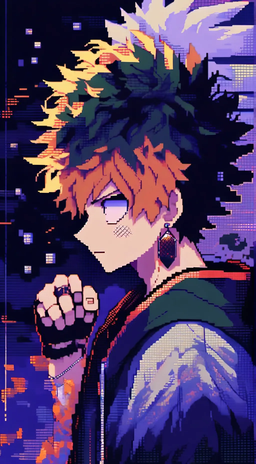 ai character: bakudeku fight  background