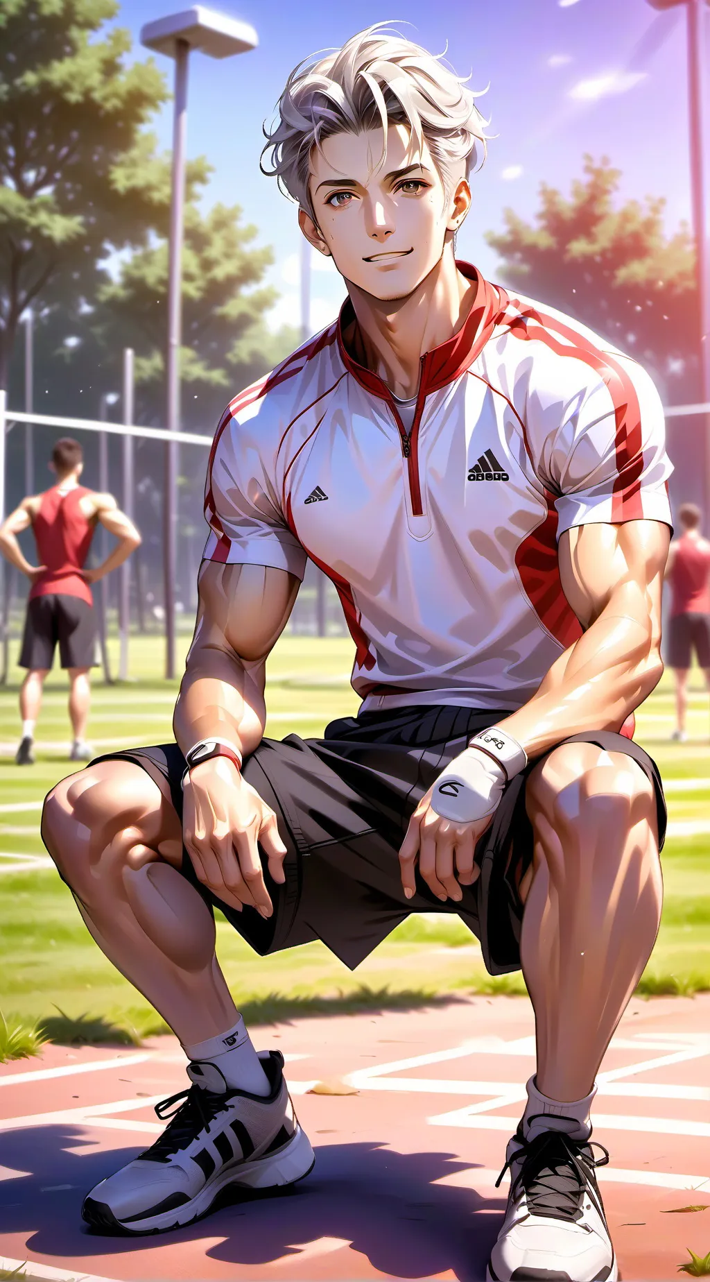 ai character: The Global Trainer's Rise background