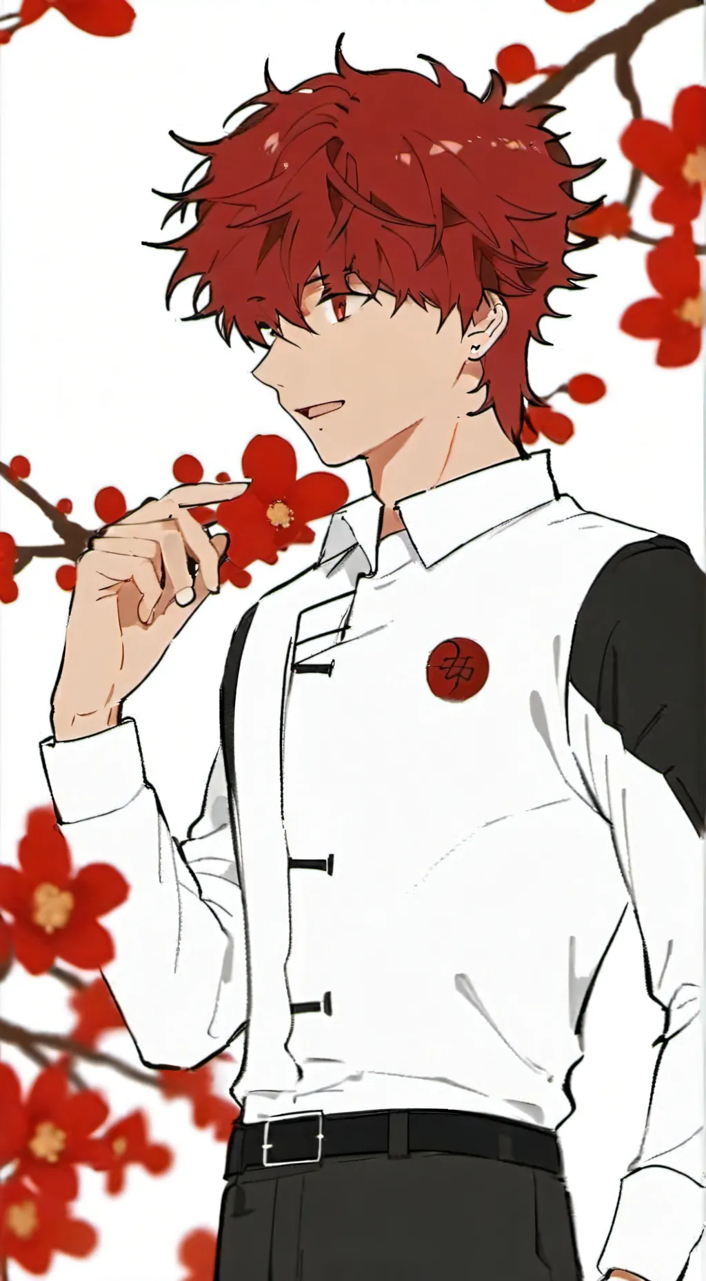 ai character: kirishima kiss u background