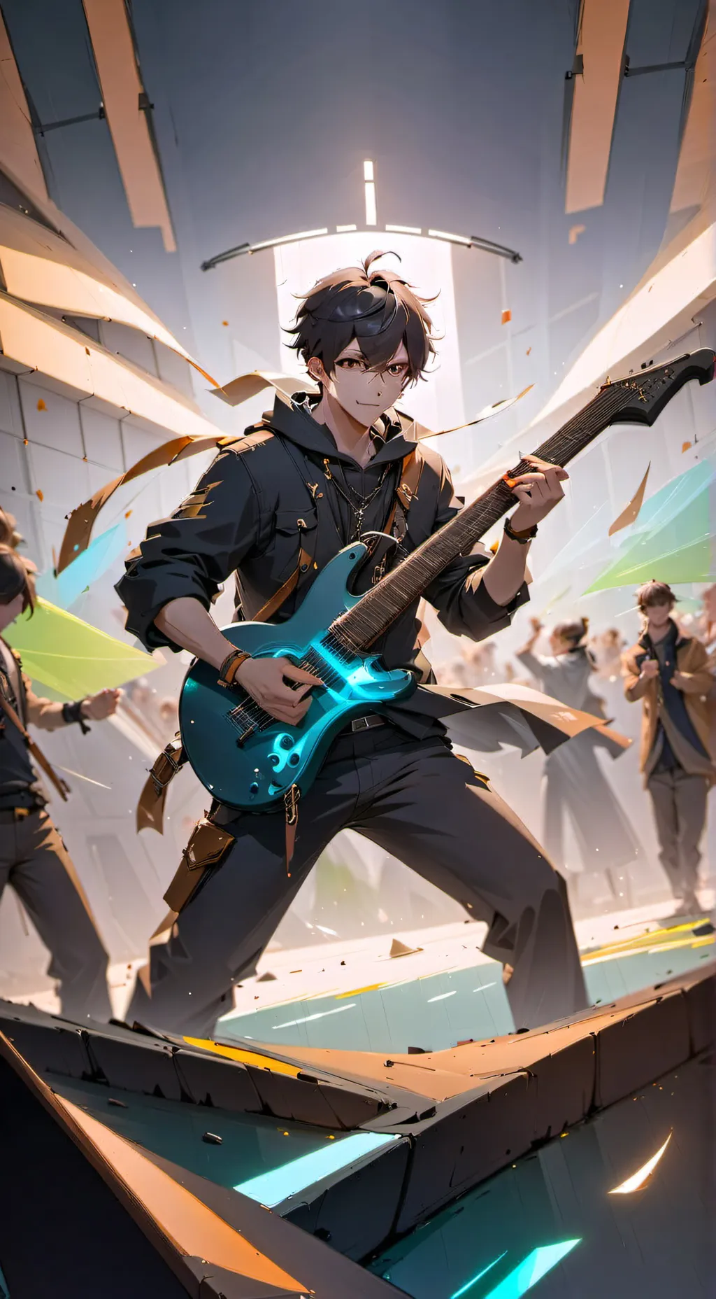 ai character: Fnf high school background