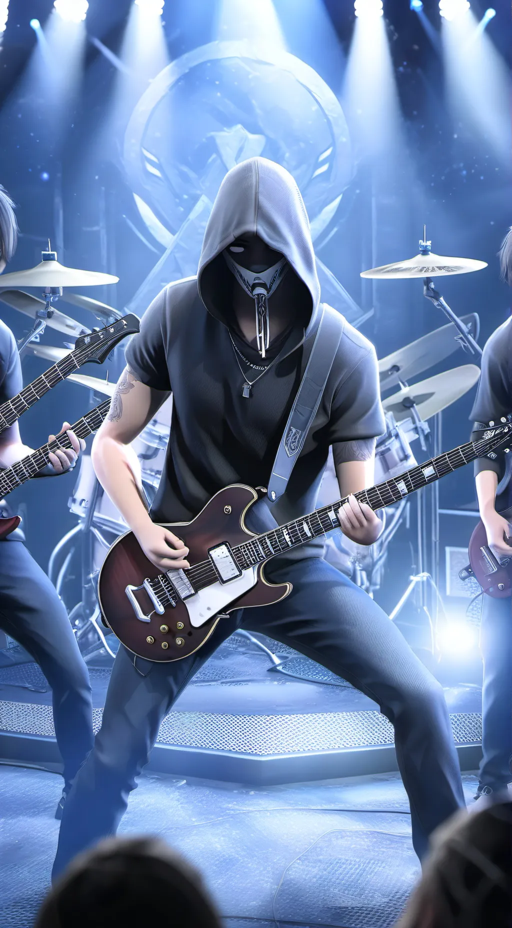 ai character: Deathcore band background