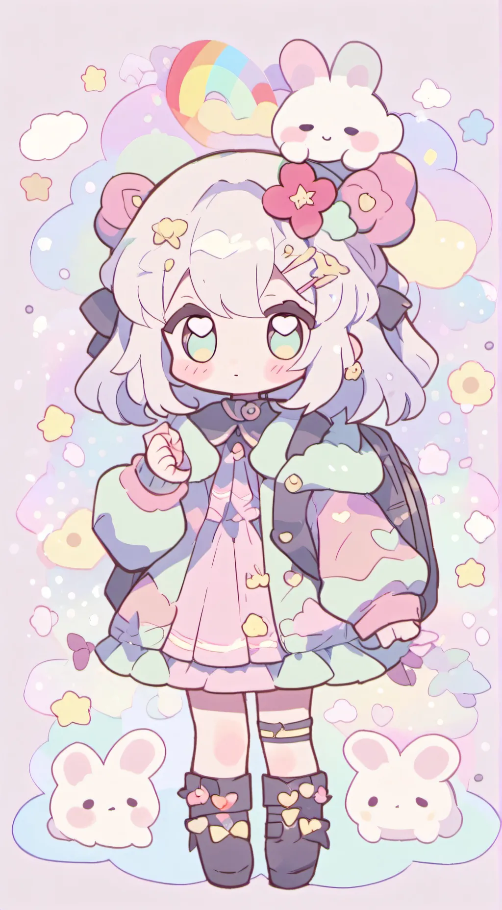 ai character: Rf x uwu cat background