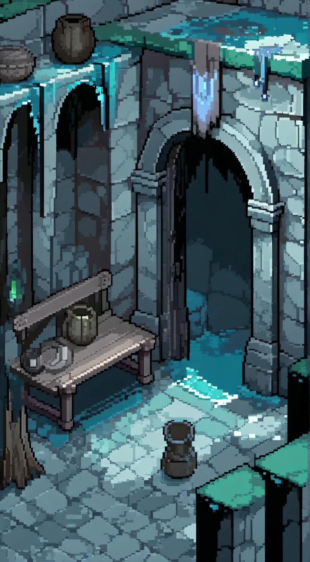 ai character: Oc dungeon background