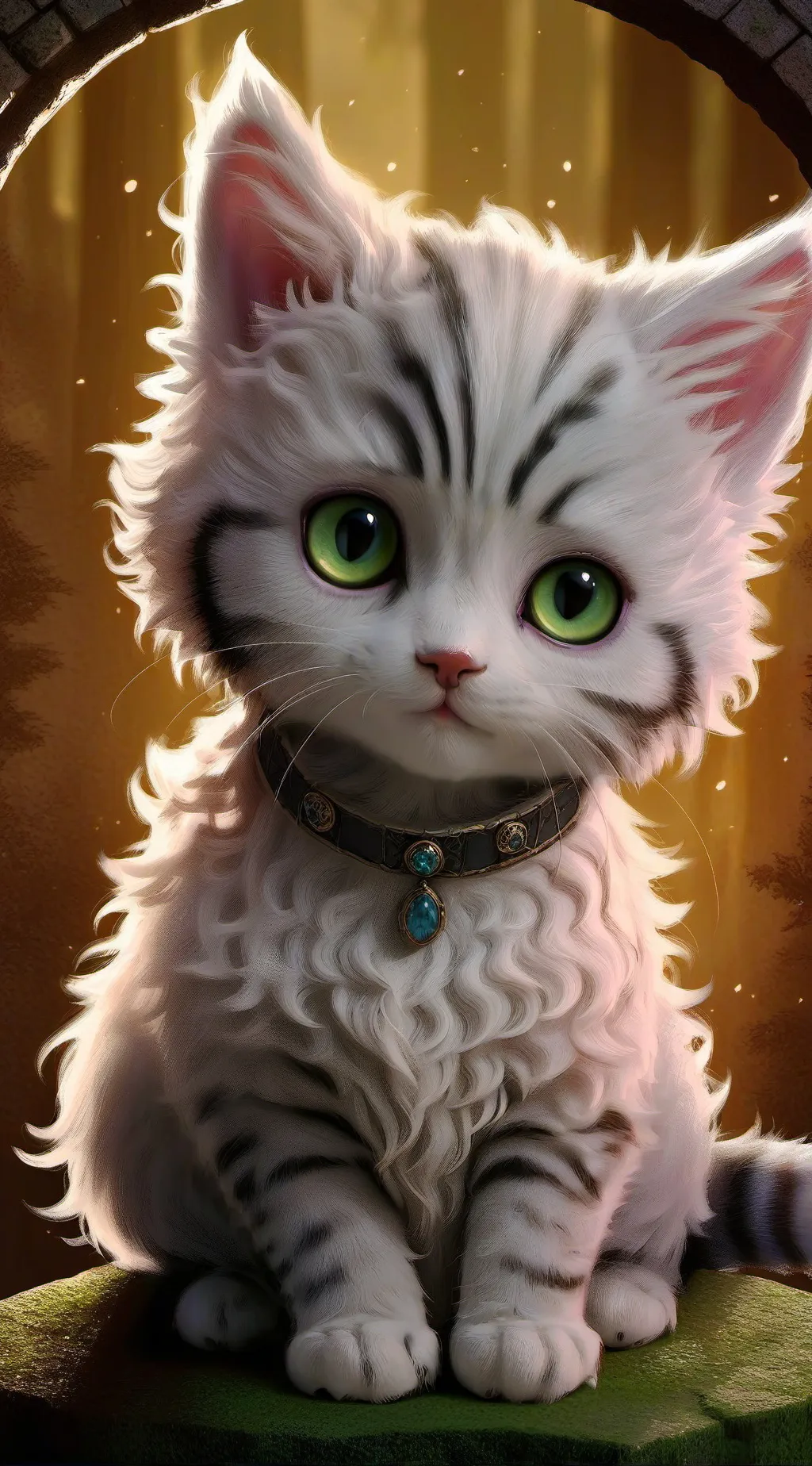 ai character: gatito abandonado  background