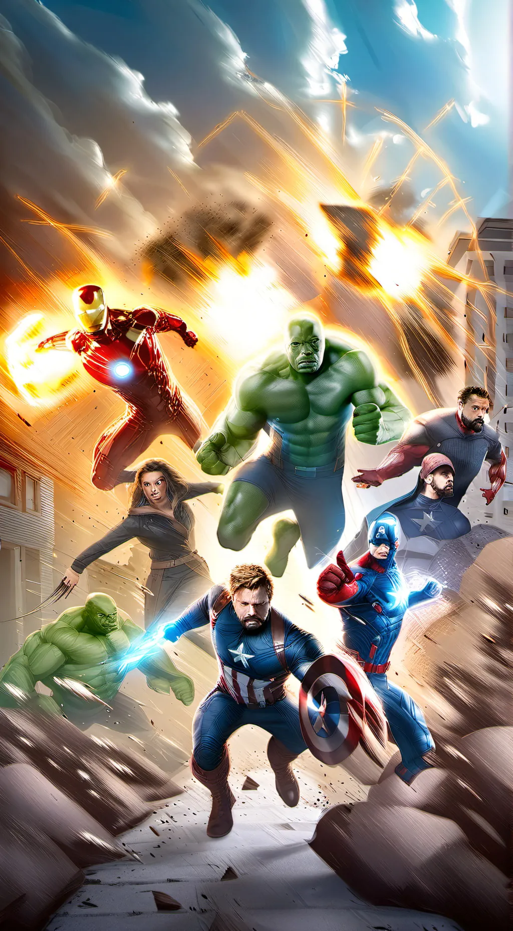 ai character: Avengers 11 background