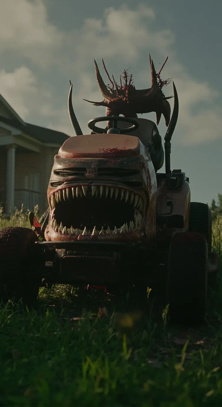ai character: Evil Lawnmower  background