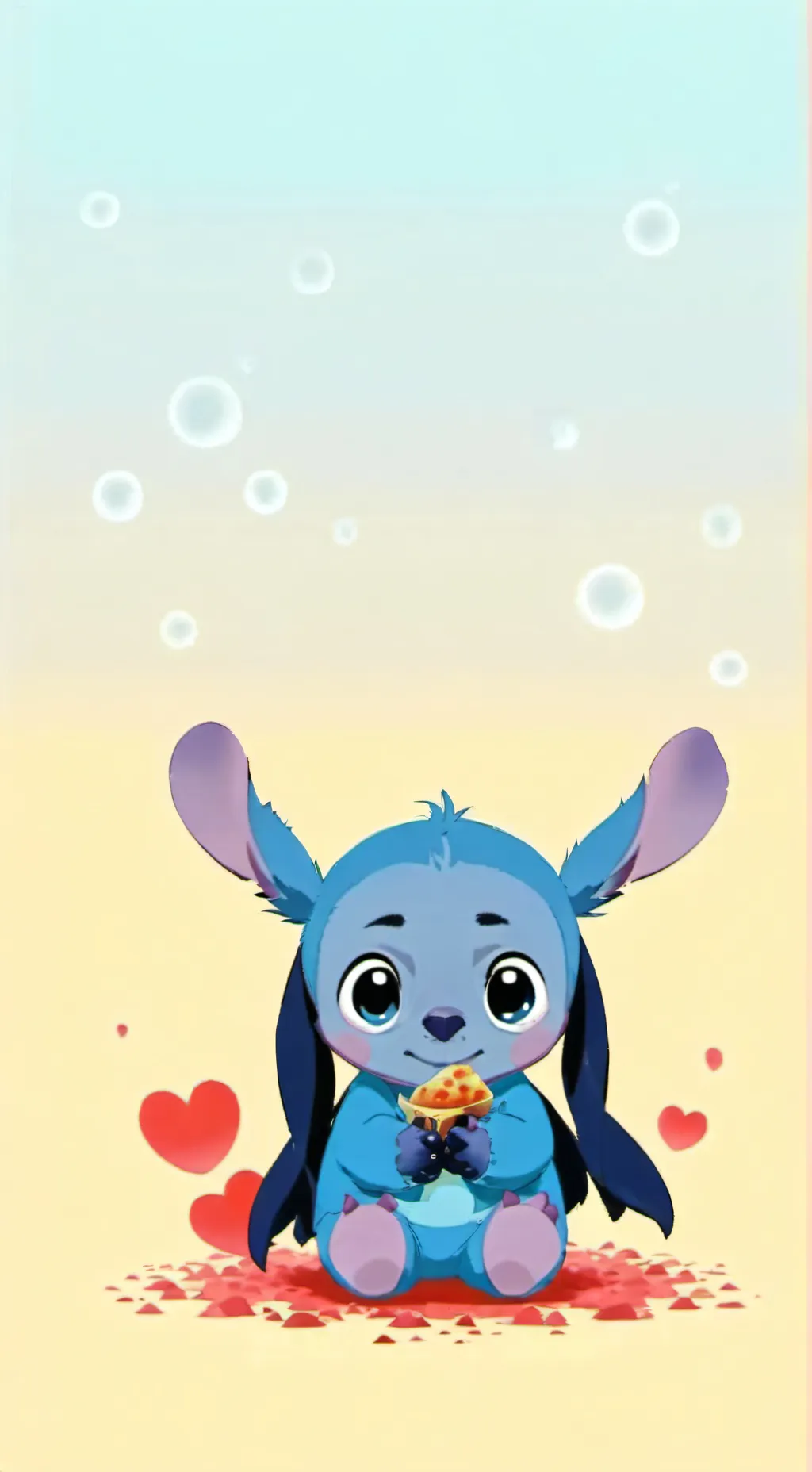 ai character: STITCH!!!!!!! background