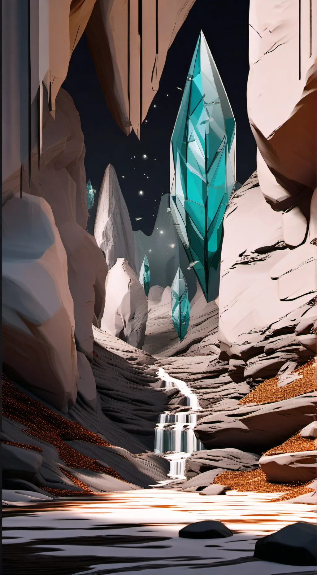 ai character: Cave deep Pups background