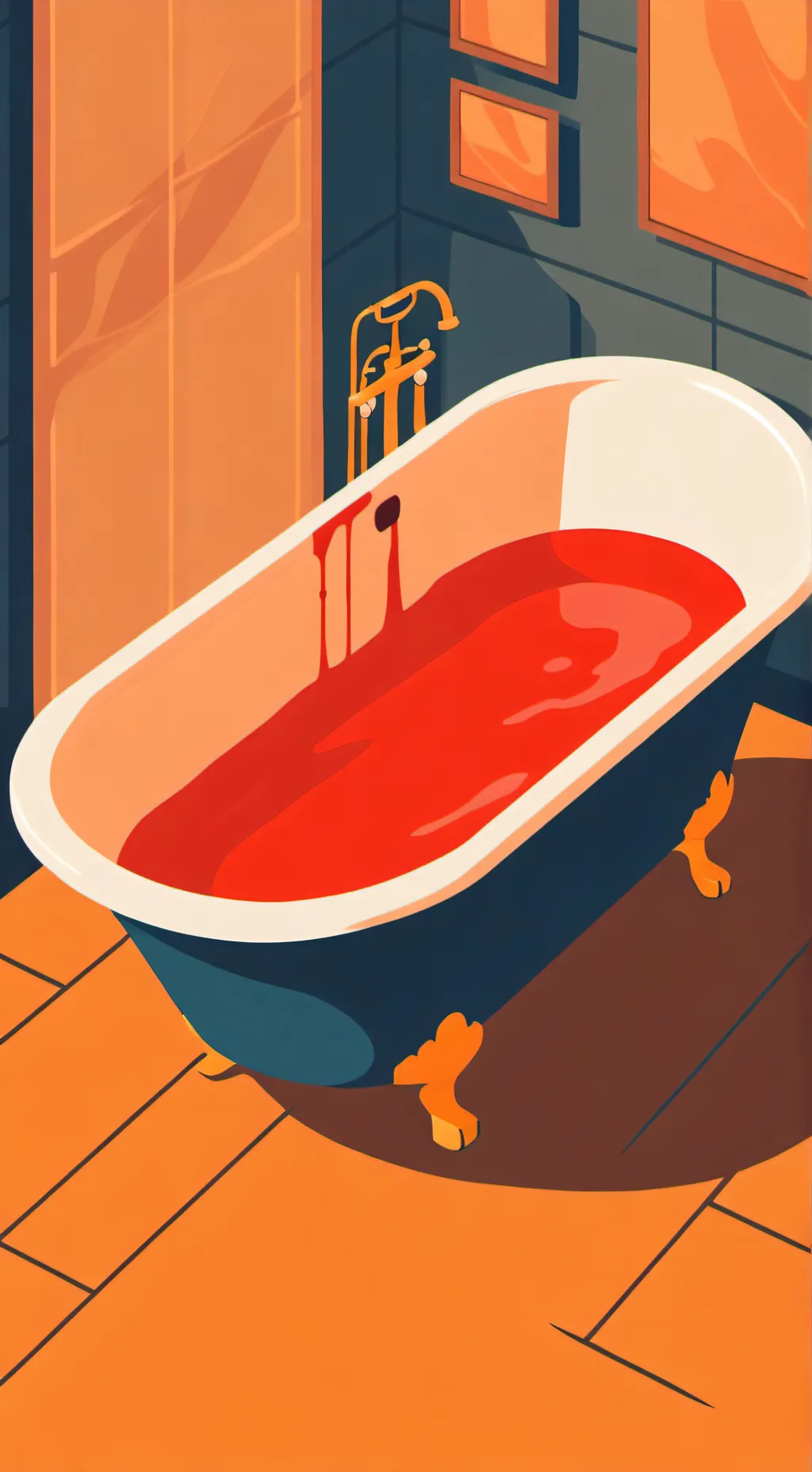 ai character: paint bath background