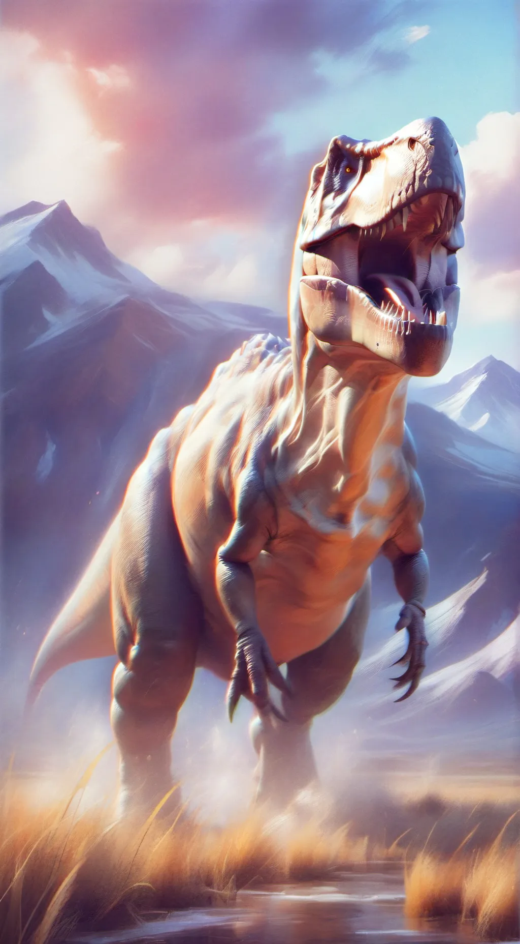 ai character: tactical T-Rex background