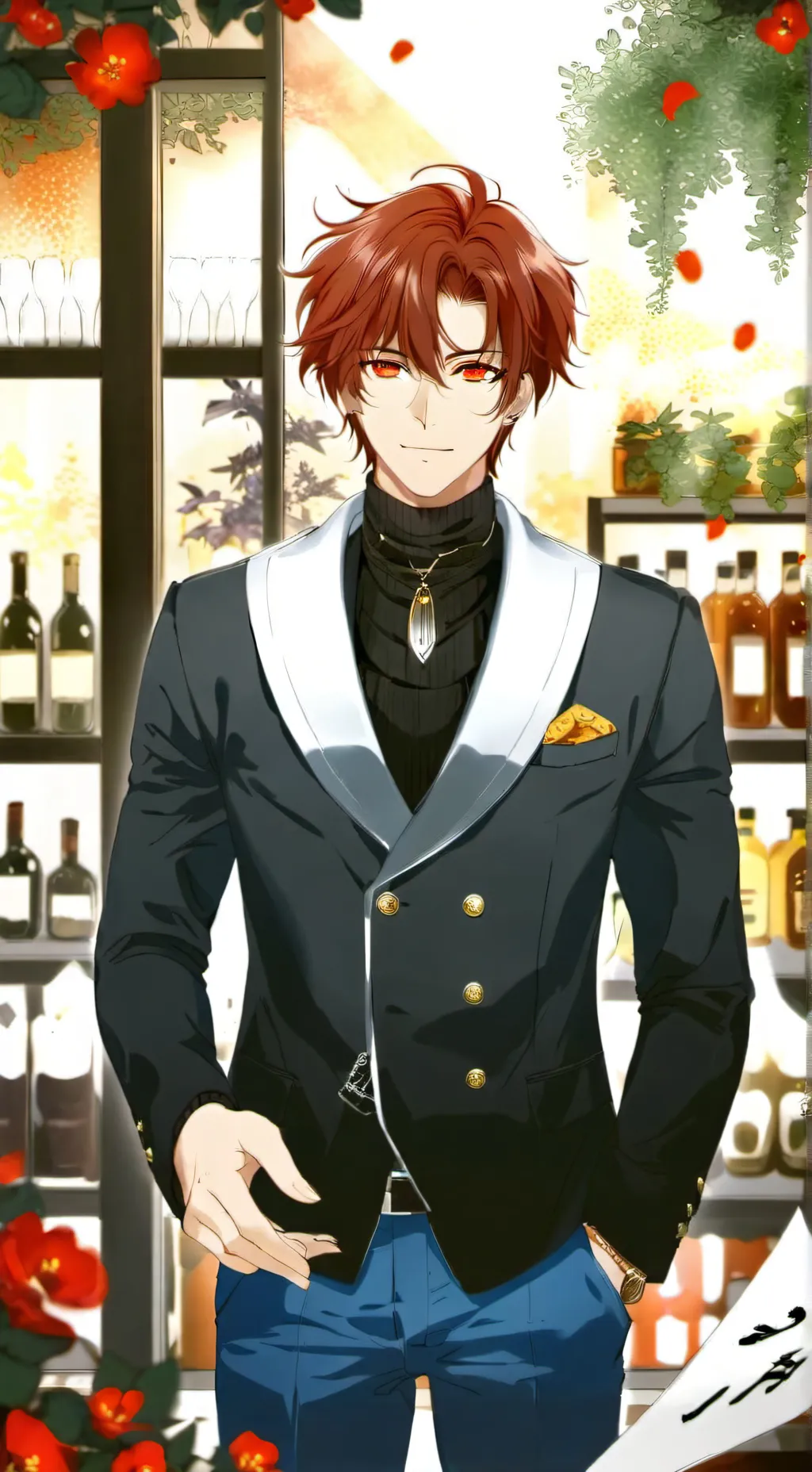 ai character: Klaus  background