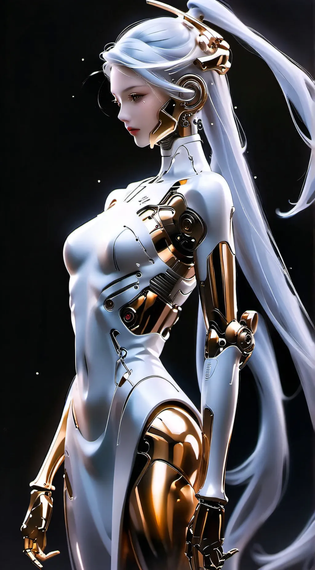 ai character: cybernitic background