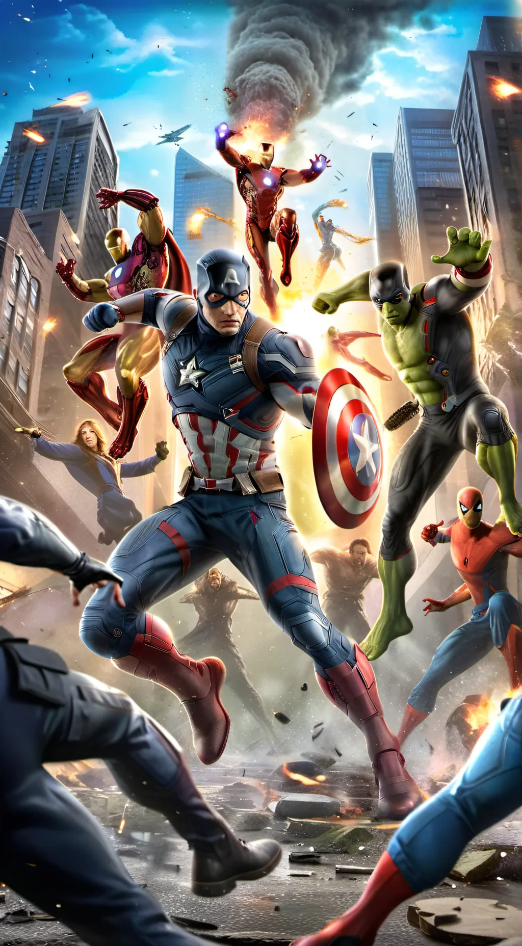 ai character: Avengers 10 background