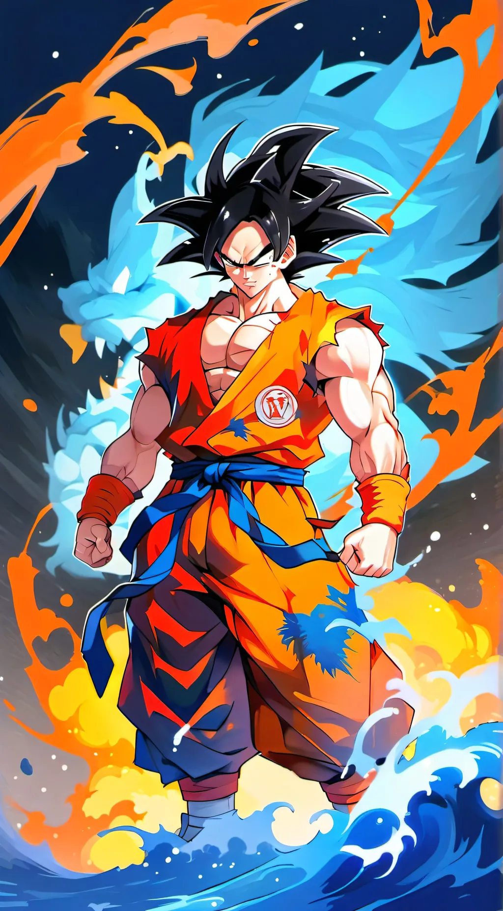 ai character: Dragon ball z background