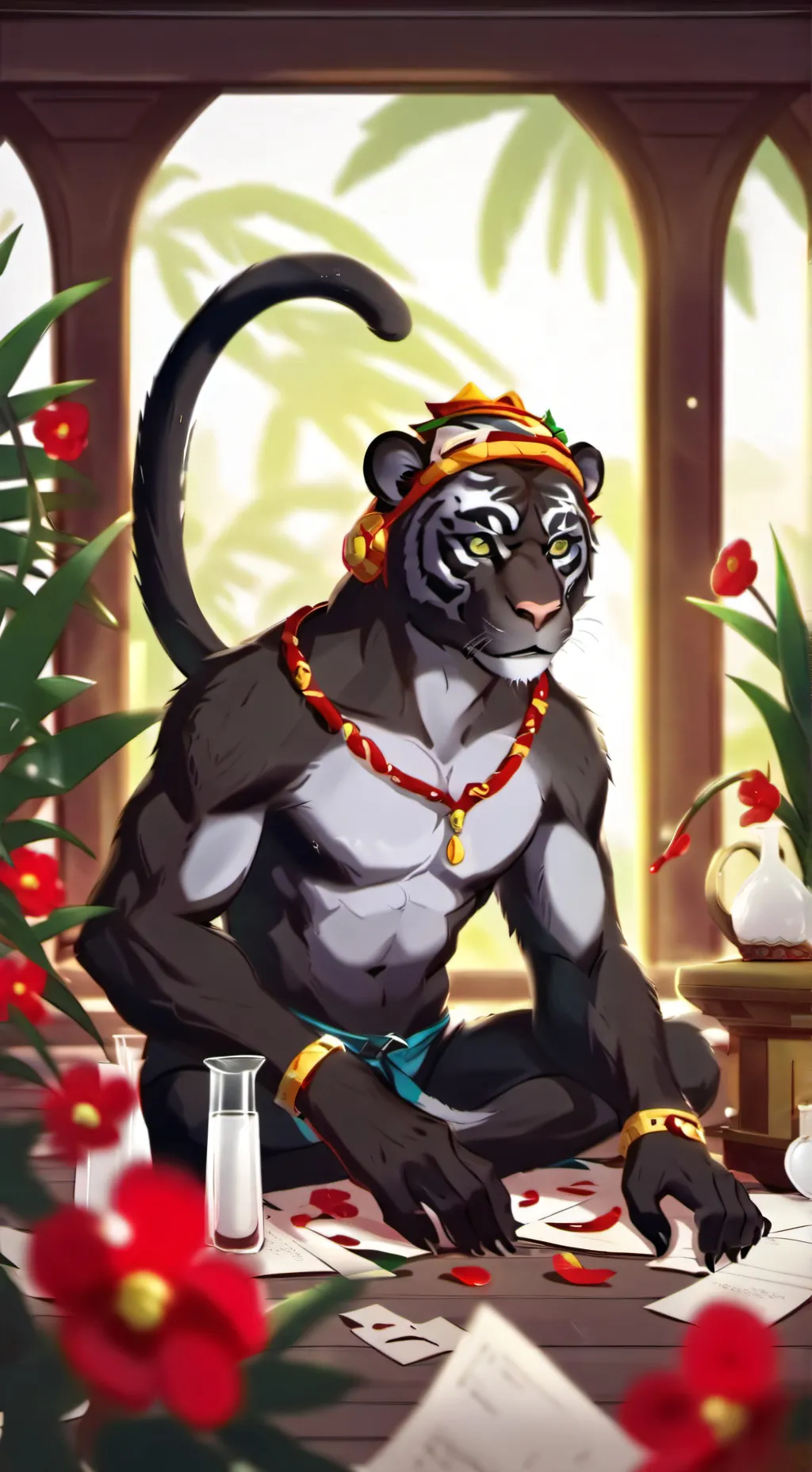 ai character: Фури background