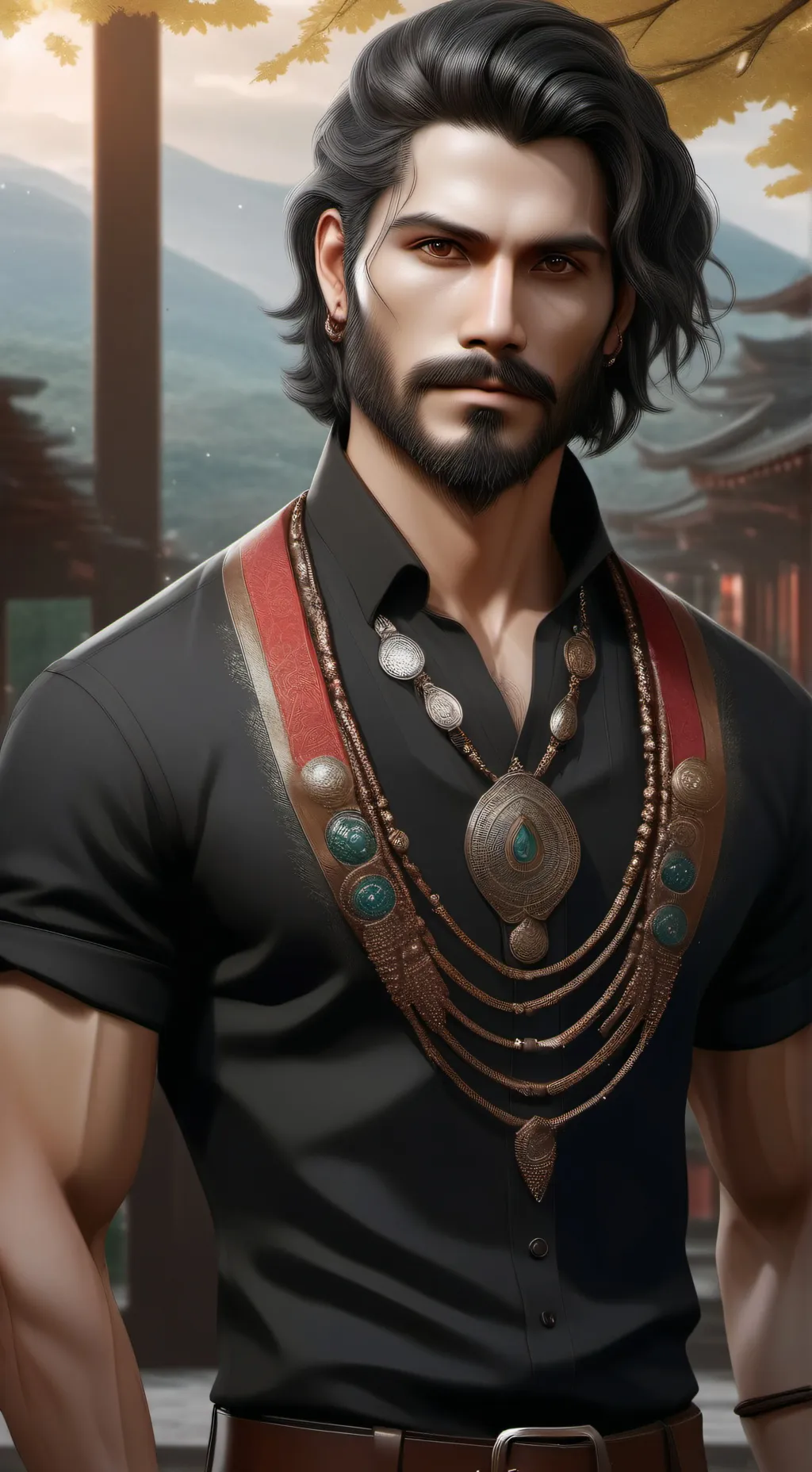 ai character: Enouia x masfiso background