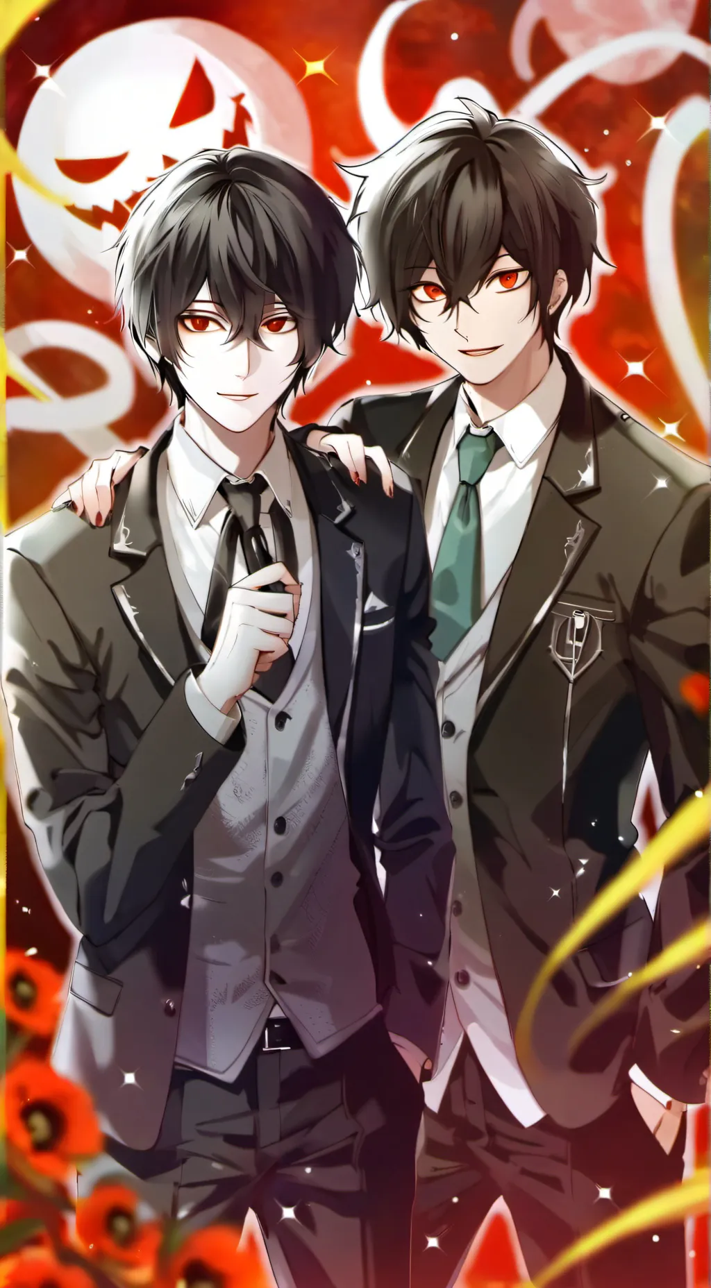 ai character: Jeff and slendy background