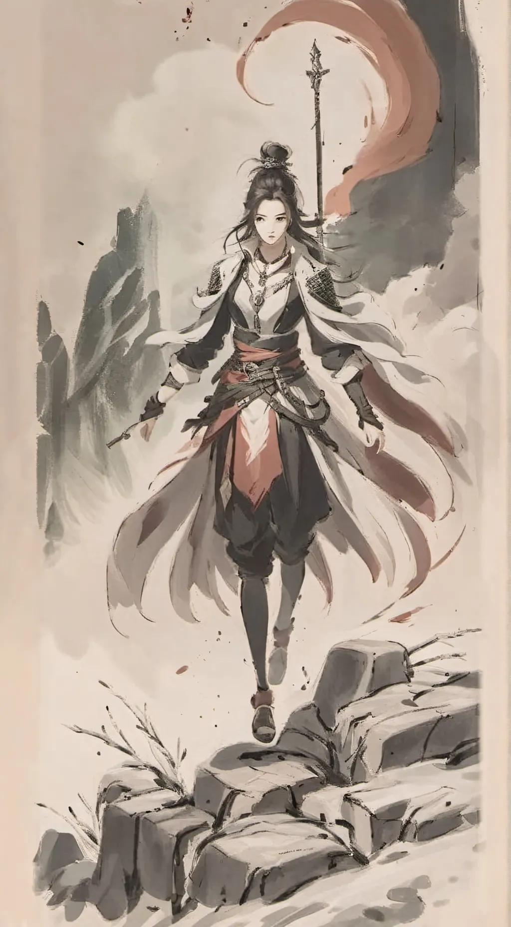 ai character: atas background