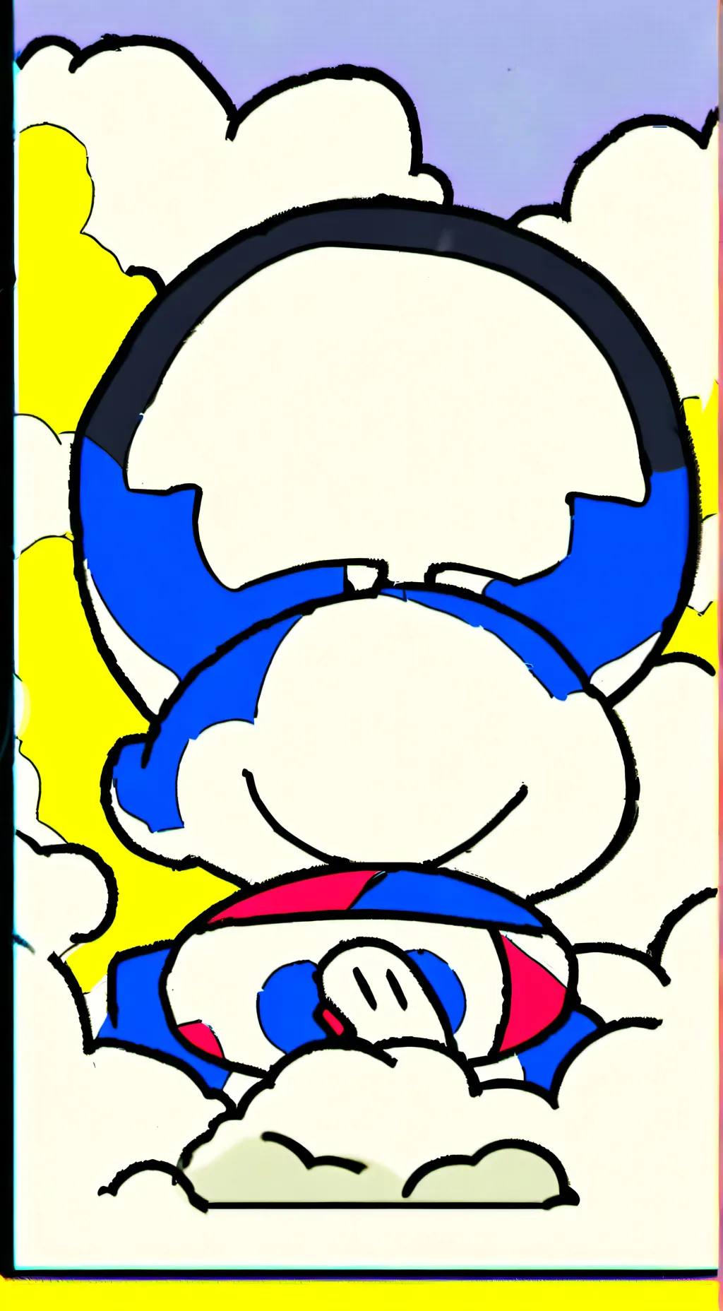 ai character: Doraemon gamer  background
