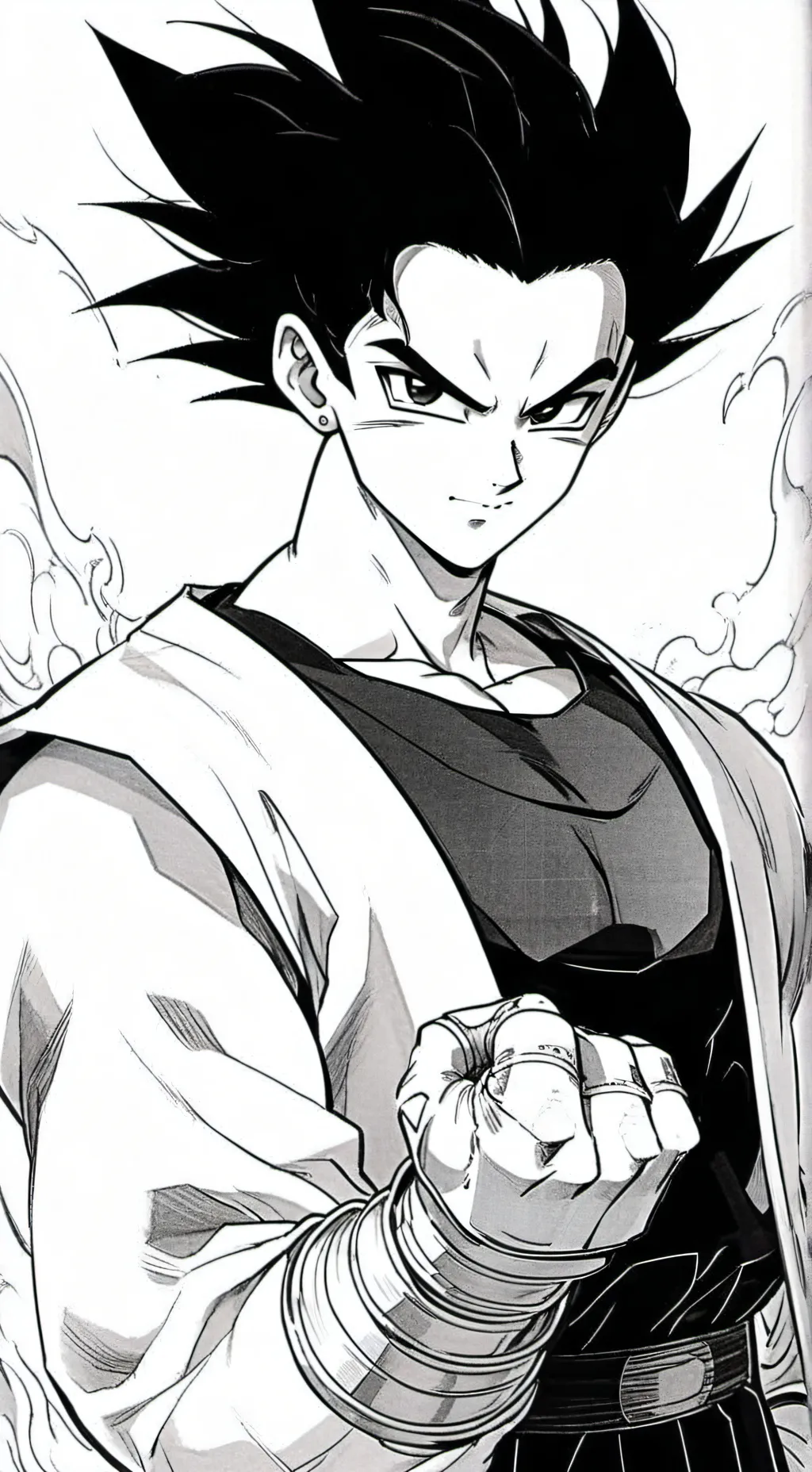 ai character: gohan del futuro background