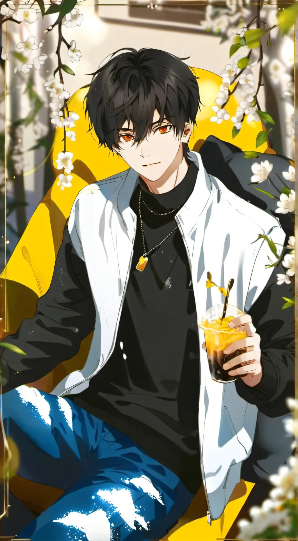 ai character: Adrien  background