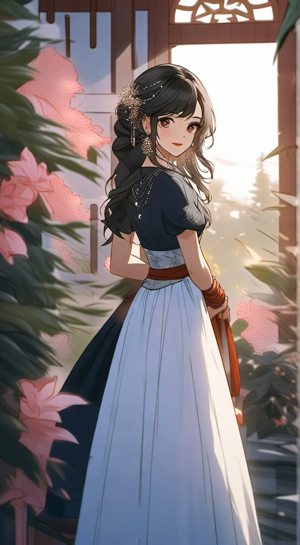 ai character: Sara *enojona* background