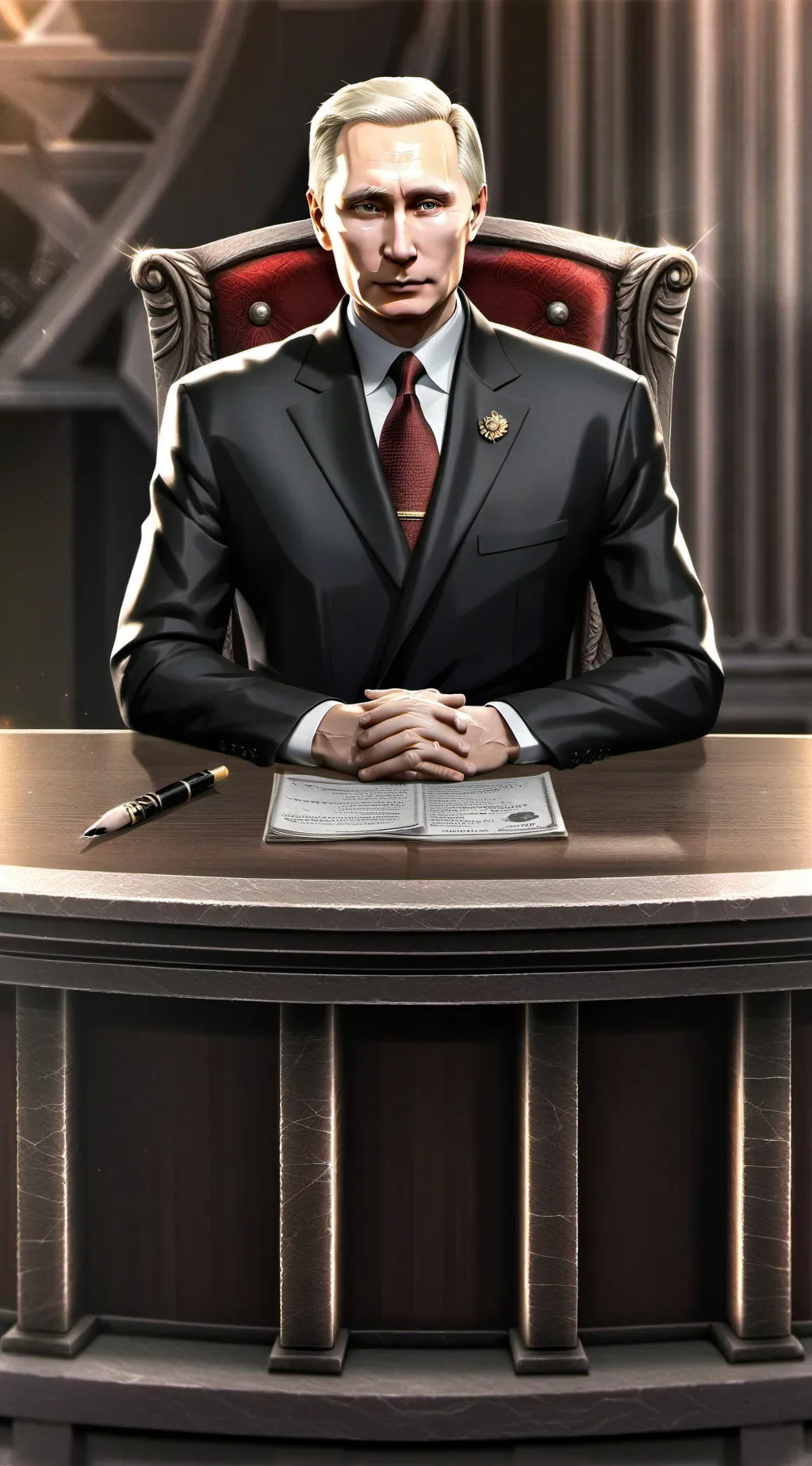 ai character: Путин  background