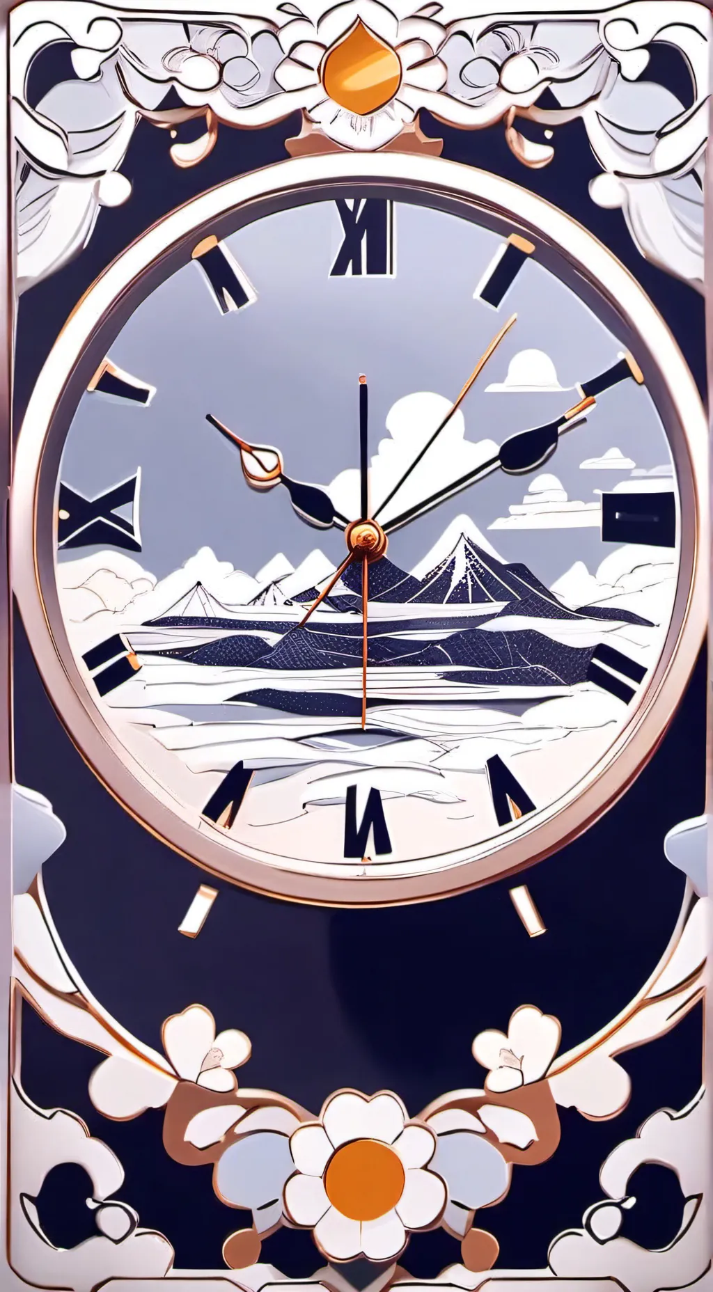 ai character: Clock background