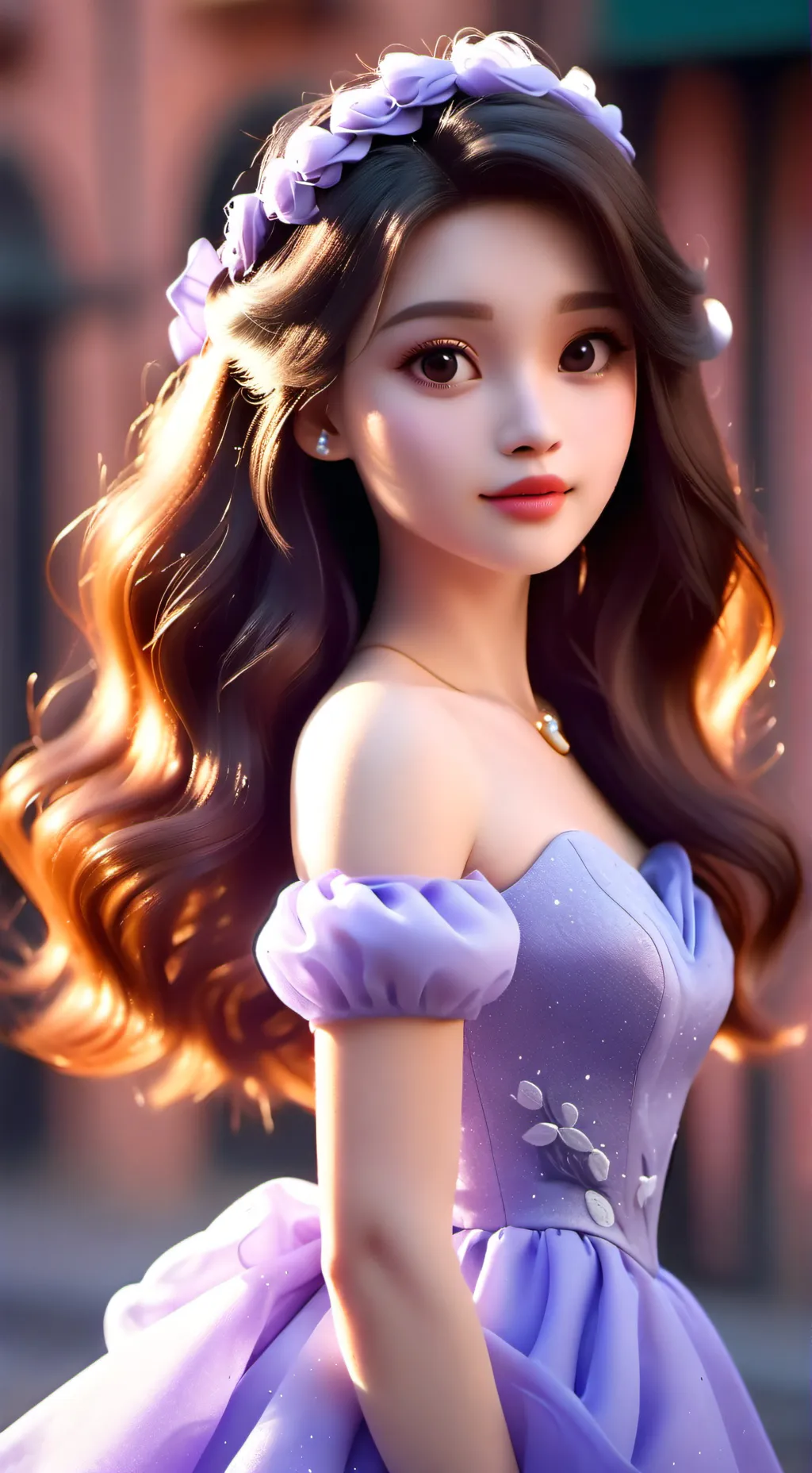 ai character: Lavender (sprunki) background