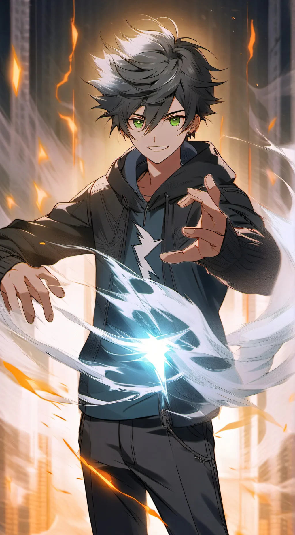 ai character: Sebastian  background