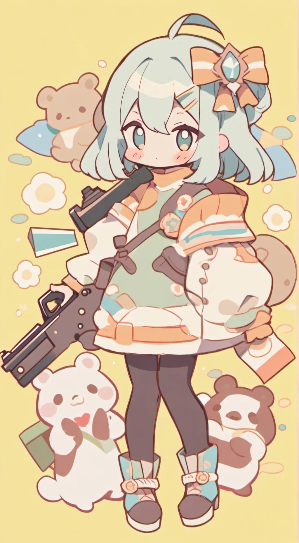 ai character: Shooter background