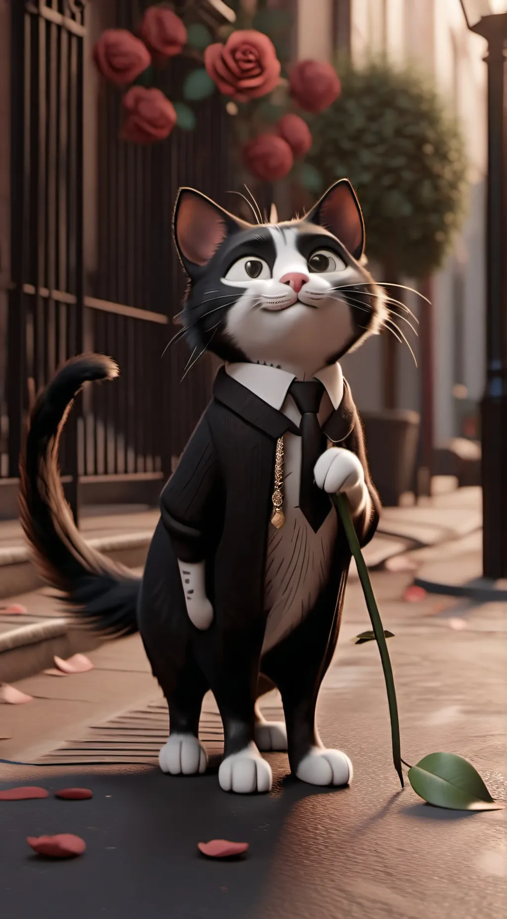 ai character: Black Cat background