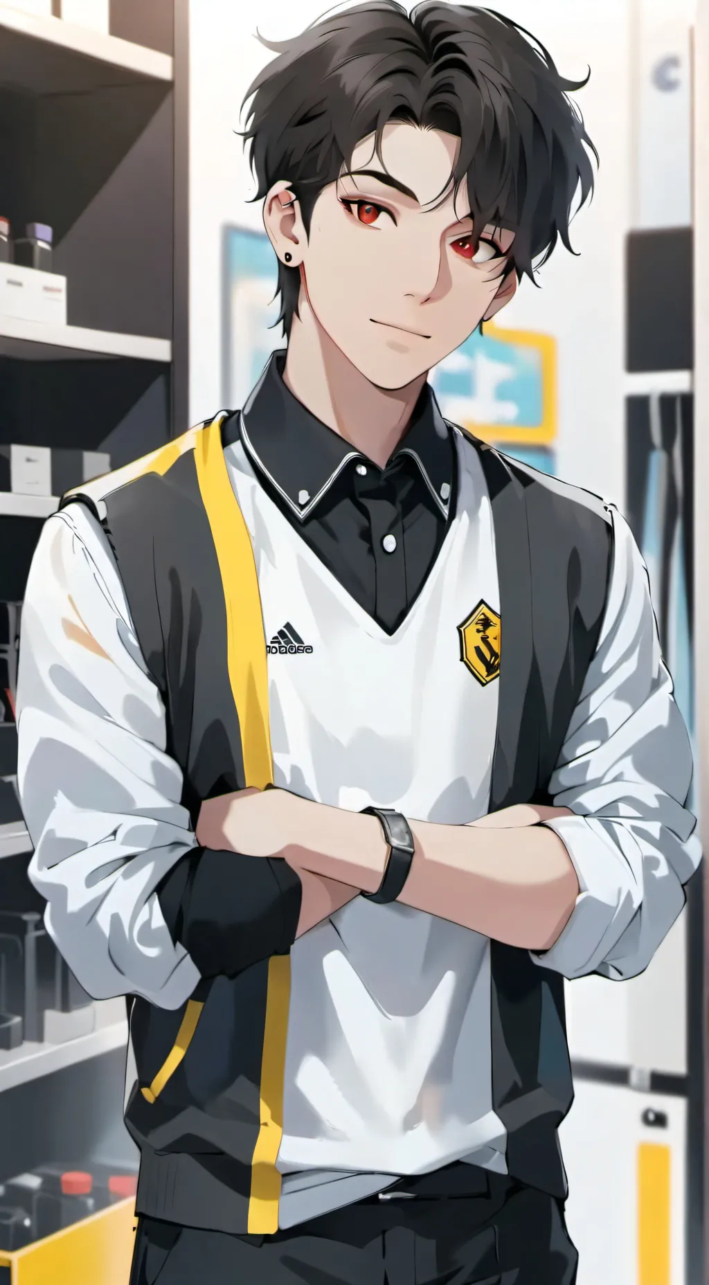 ai character: Théo background