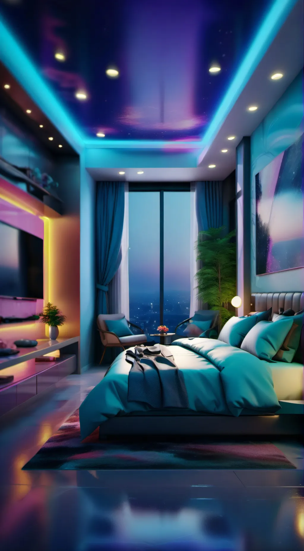 ai character: sleepover background