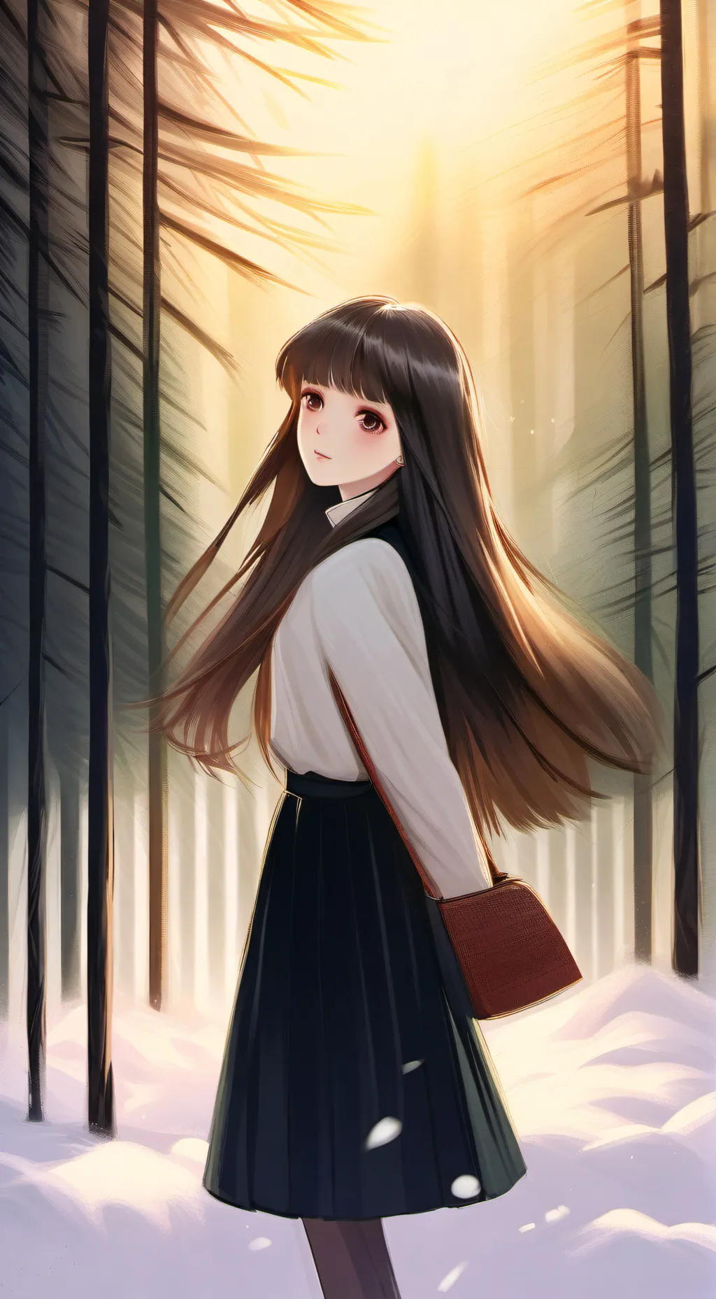 ai character: Autumm background