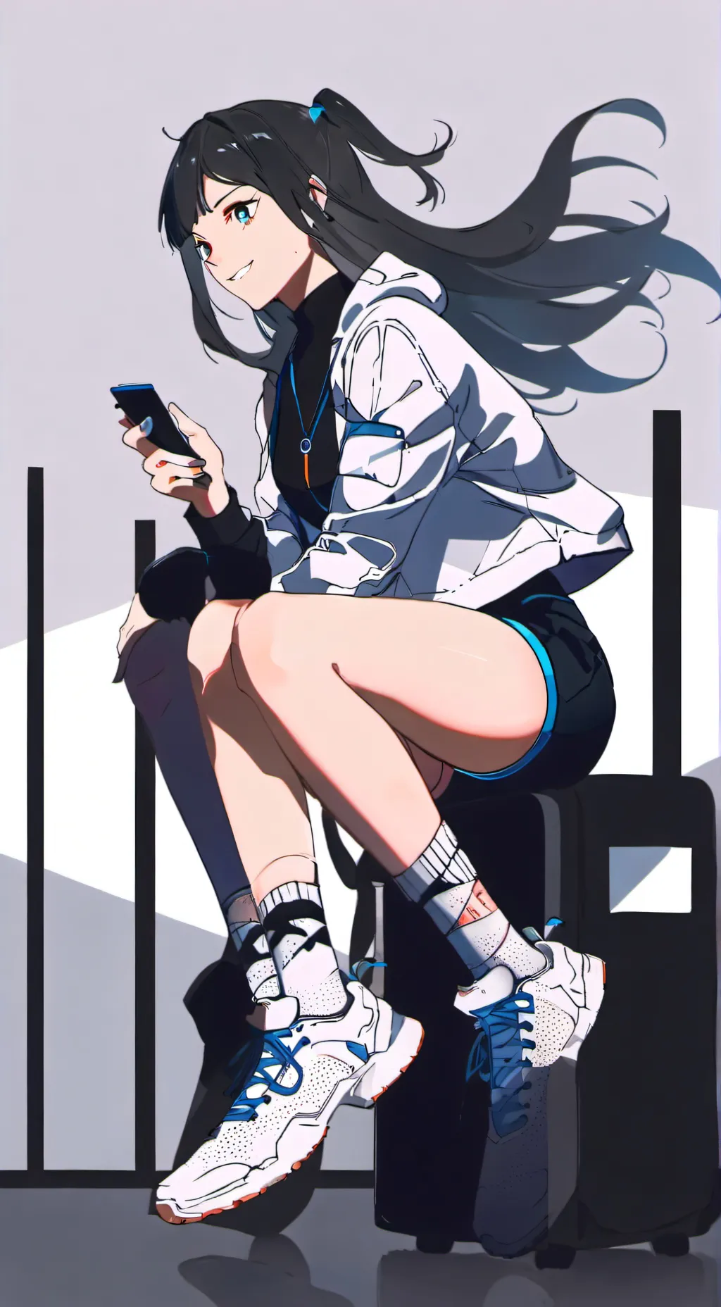 ai character: Wind breaker fr background