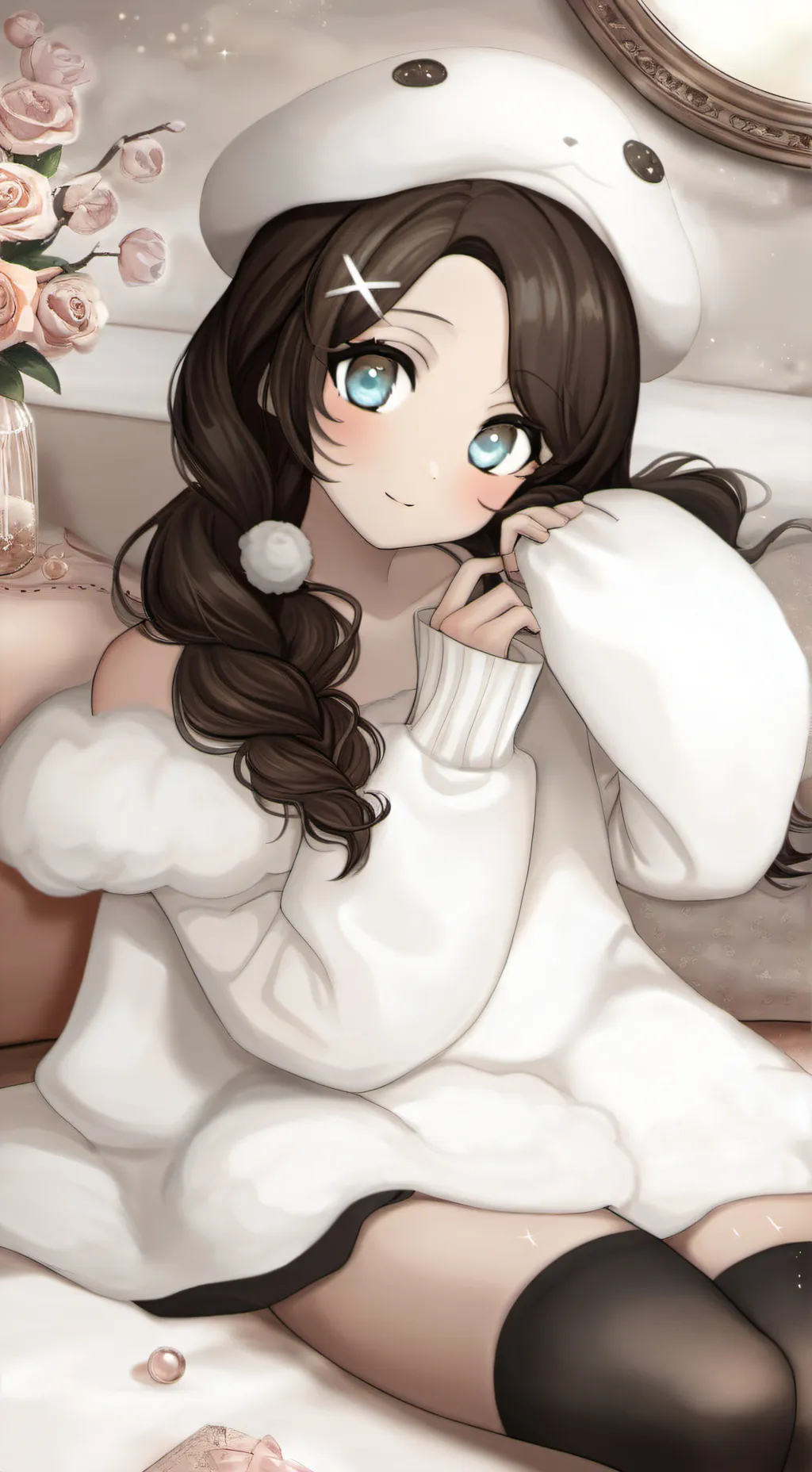 ai character: Angela  background