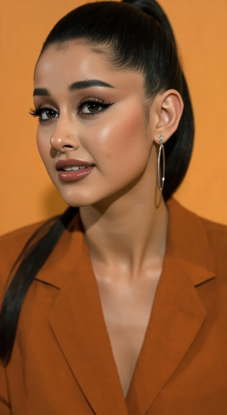 ai character: Ariana Grande-B. background