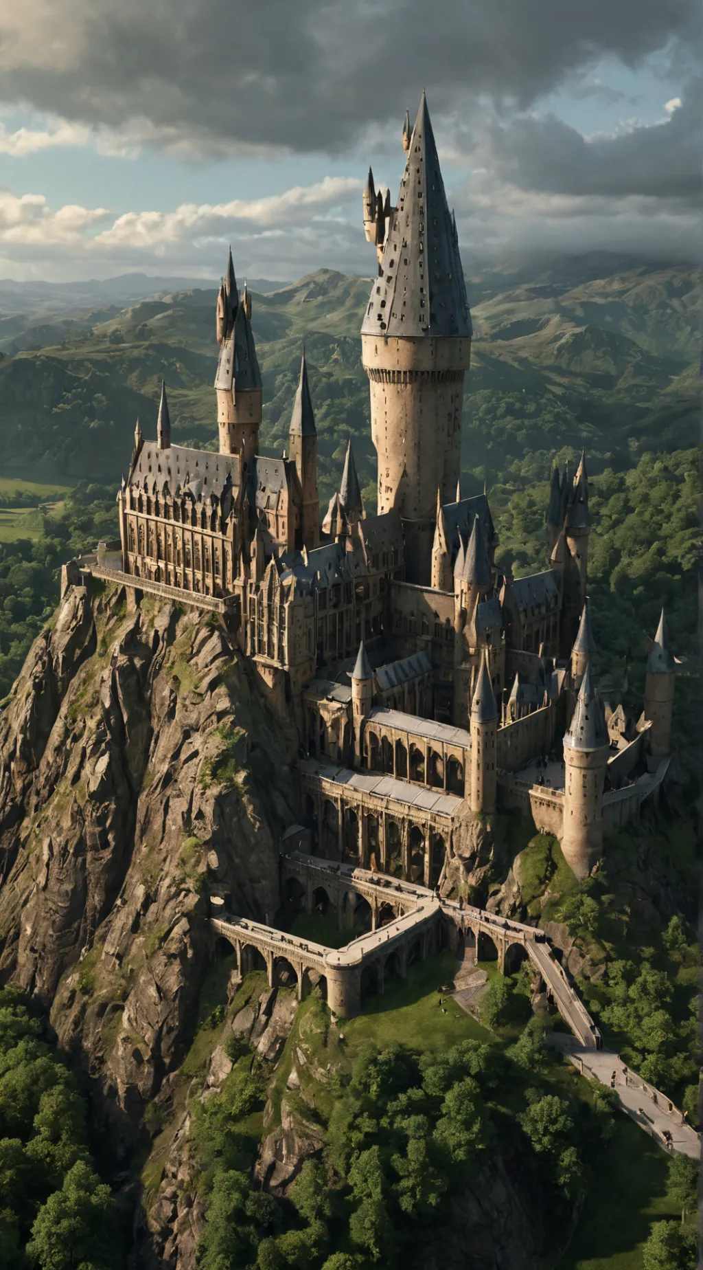 ai character: Hogwarts background