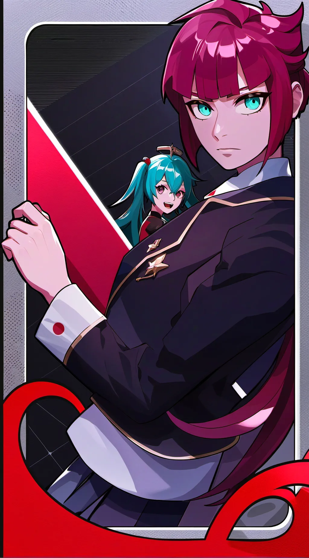 ai character: Teto kills miku background