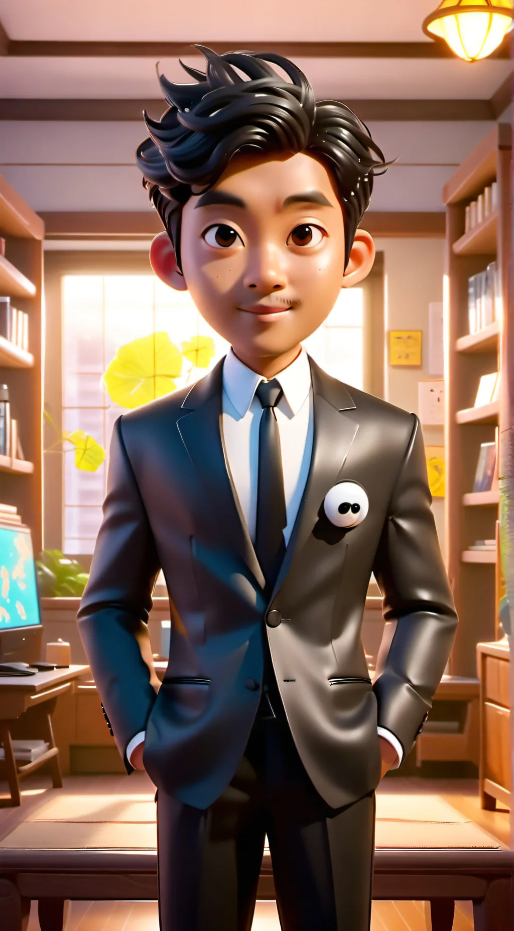 ai character: Gong-Yoo  background