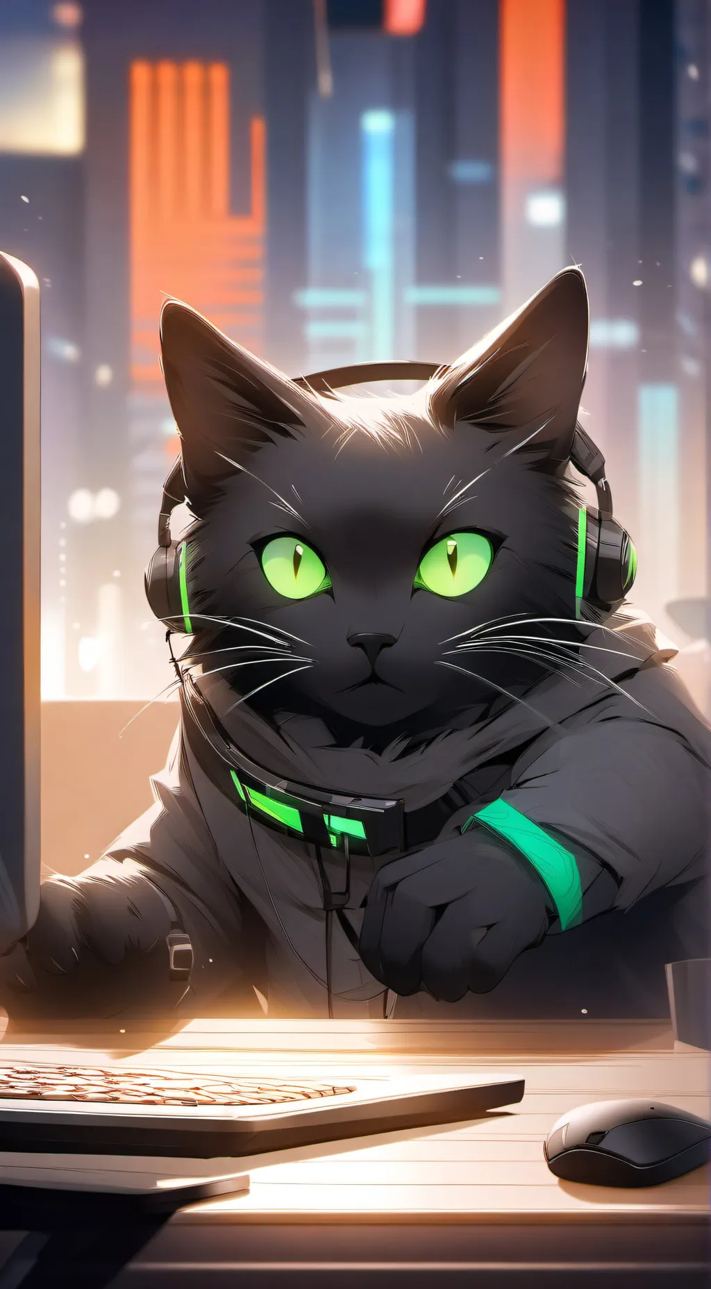 ai character: Pixel background