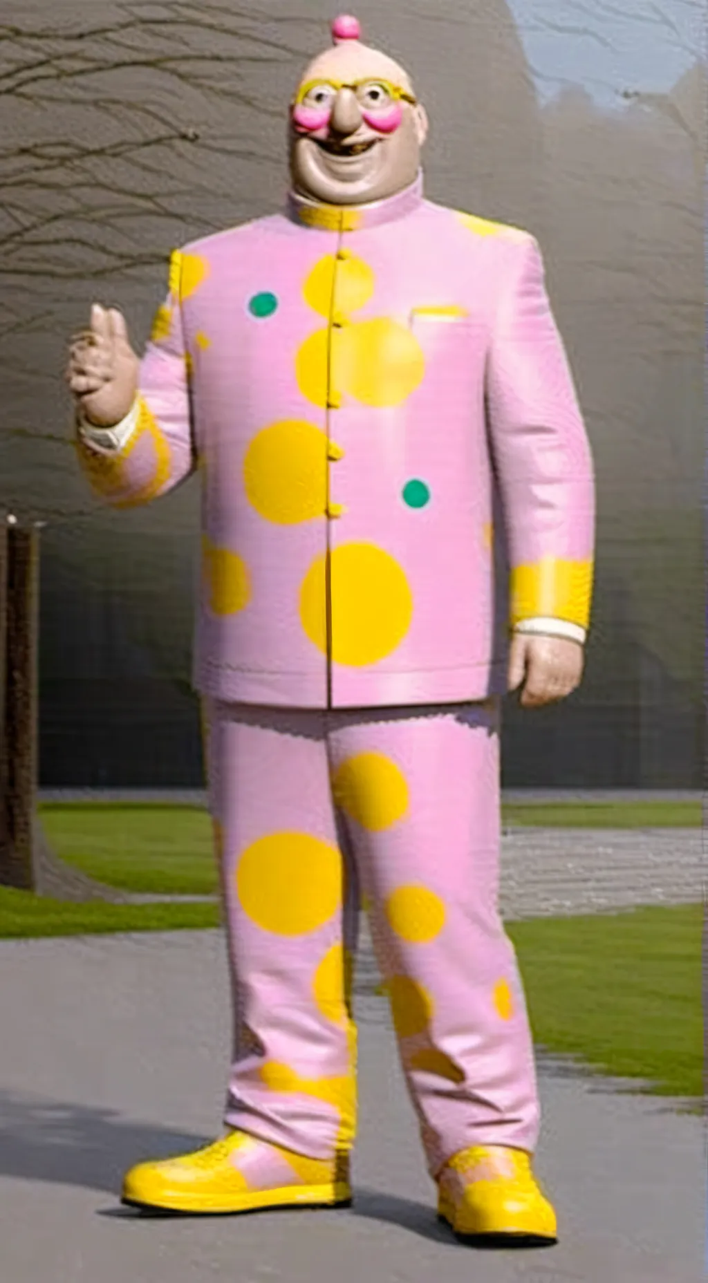 ai character: Mr Blobby background