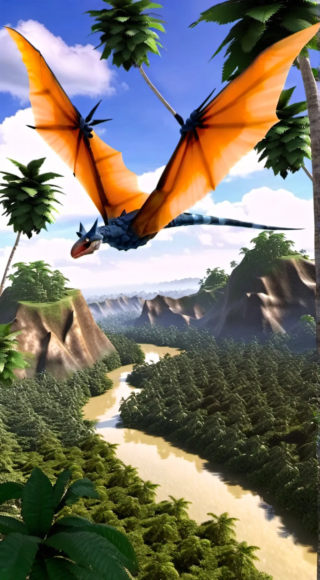 ai character: Therizinomorphodon background
