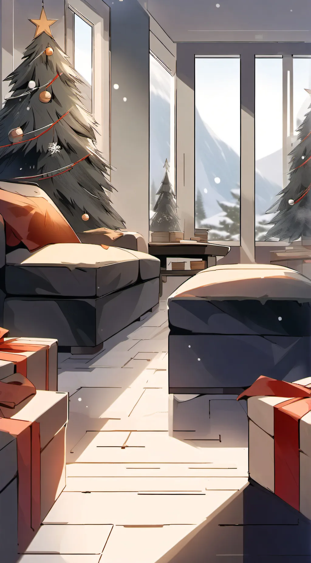 ai character: CH Christmas 🎄 background