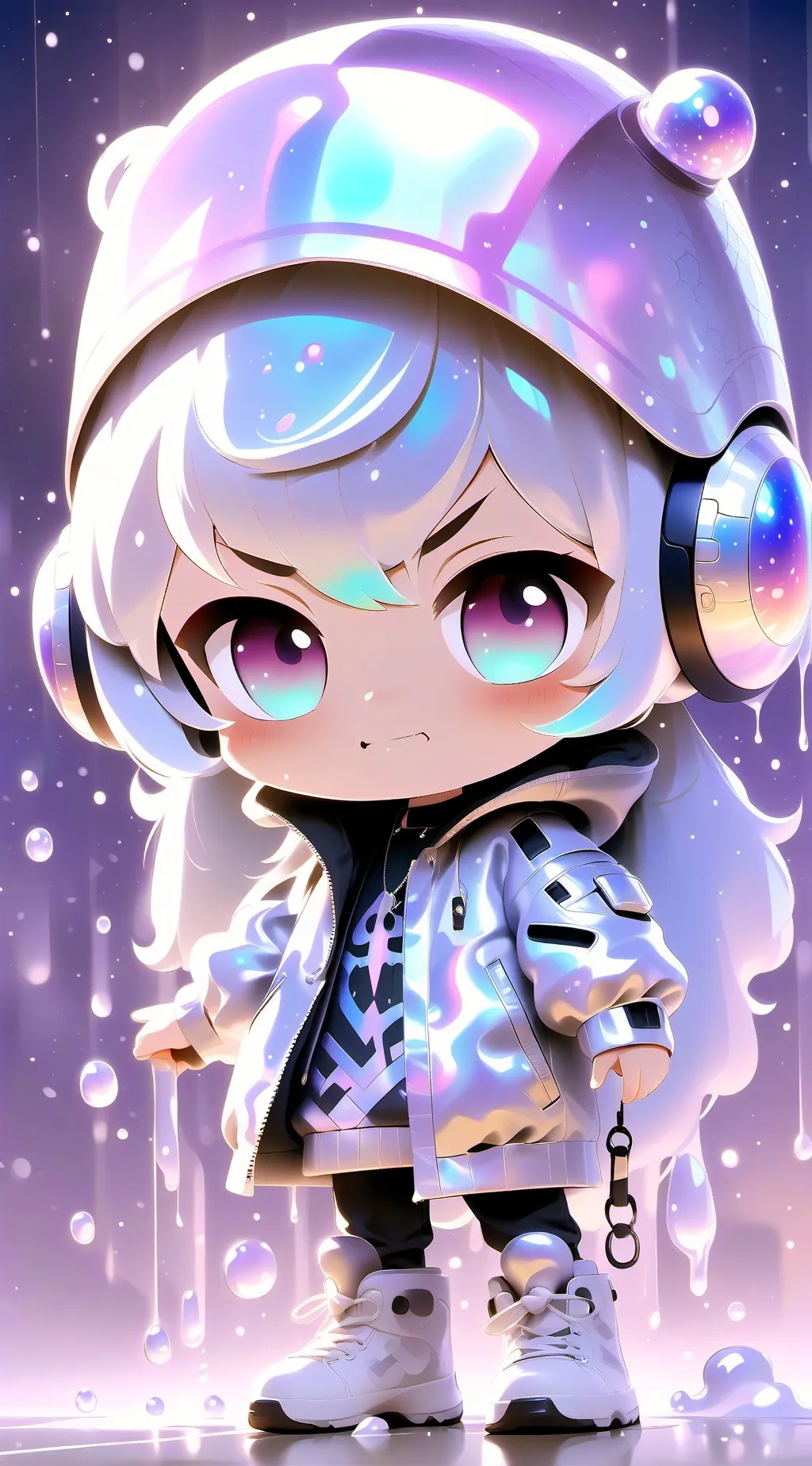 ai character: emoji cat abuser background