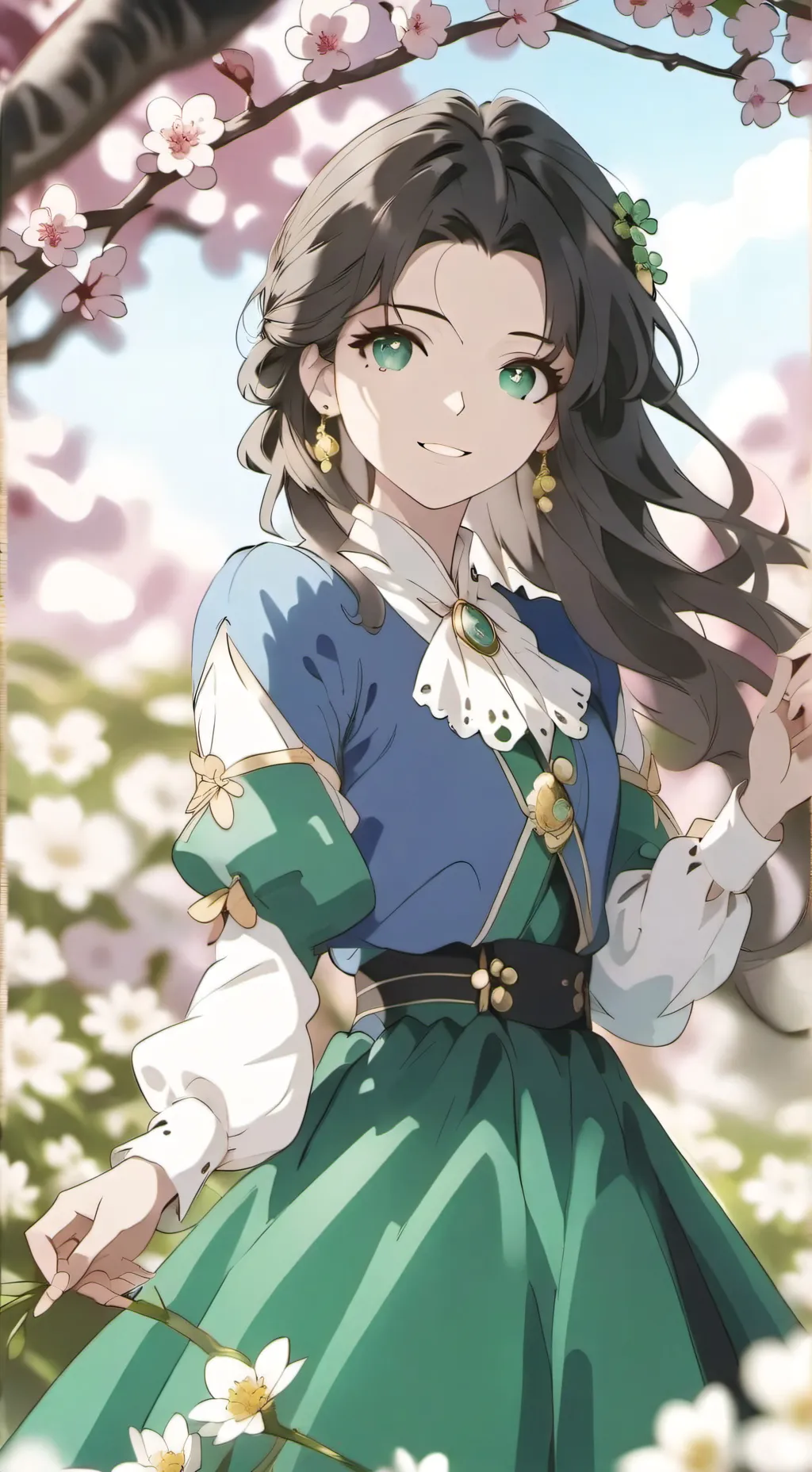 ai character: Fpe x demon slayer background