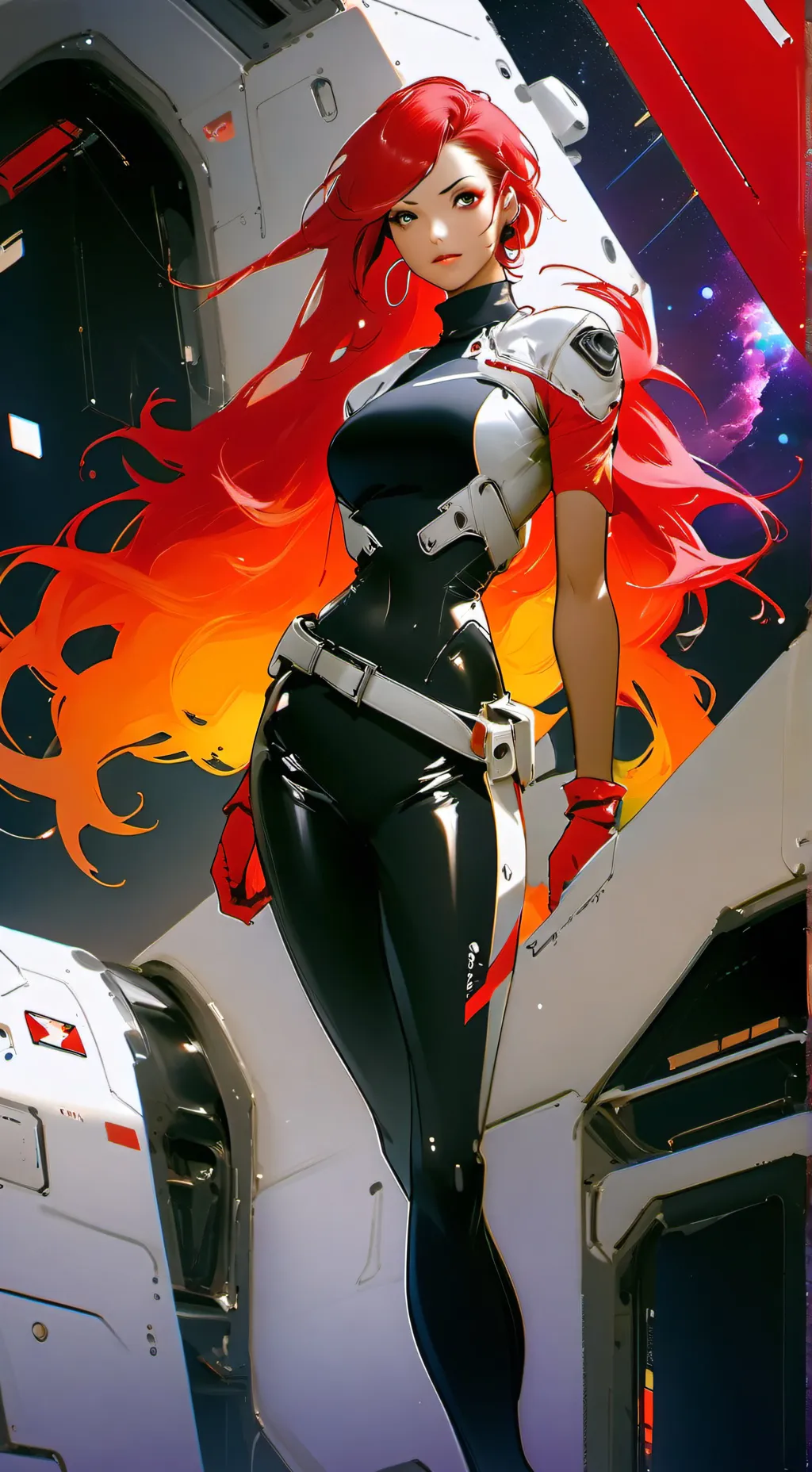 ai character: Genni Redford  background