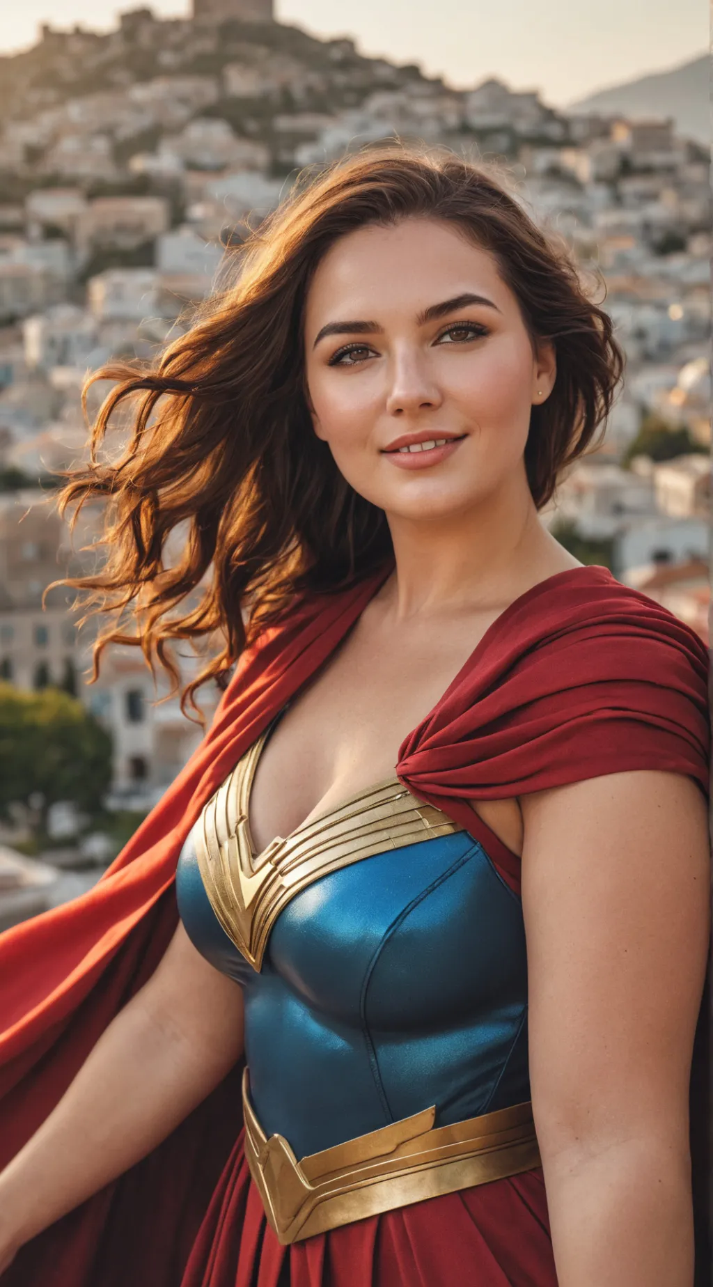 ai character: Aphrodite Curves background