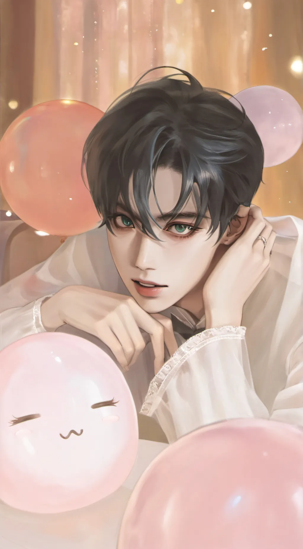 ai character: Lee minho. background